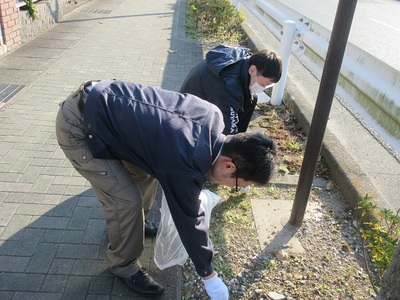 植松和地線清掃活動を実施いたしました